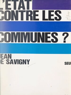 cover image of L'État contre les communes ?
